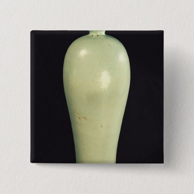 Chapa Cuadrada Florero de junio "Meiping" con un esmalte (Anverso)