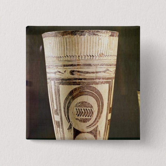 Chapa Cuadrada Florero, estilo I, de Susa, Irán, 5000-4000 A.C. (Anverso)