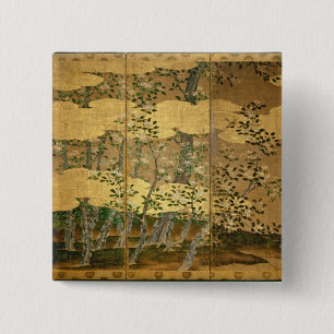 Chapa Cuadrada Flores de camelias