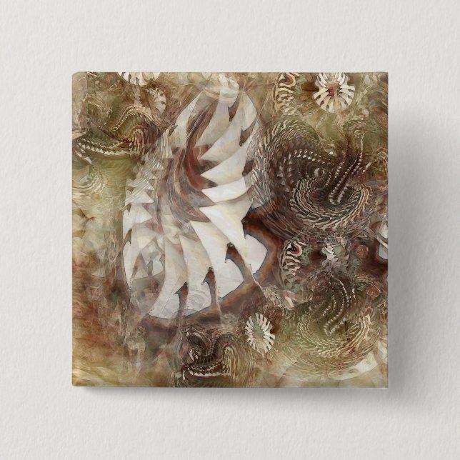 Chapa Cuadrada Flores de la fantasía (Anverso)