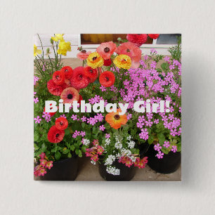 Chapa Cuadrada Flores florales Rannunculus Spring Bulbs