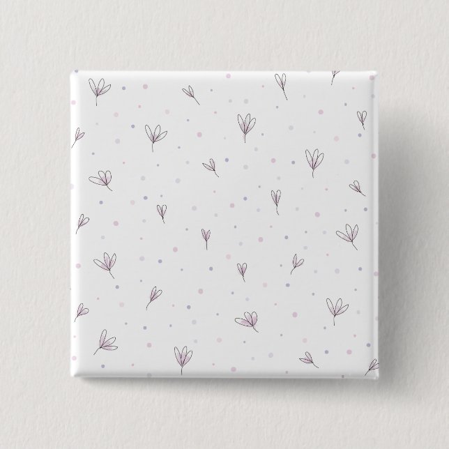 Chapa Cuadrada Flores Lilac (Anverso)