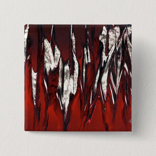 Chapa Cuadrada Flores rojas (Anverso)