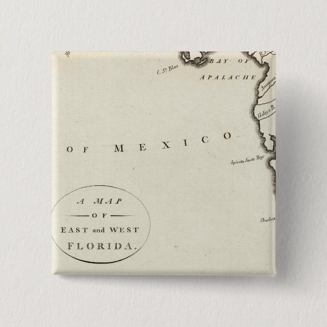 Chapa Cuadrada Florida oriental y occidental (Anverso)