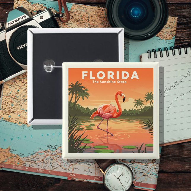 Chapa Cuadrada Florida Vintage (Subido por el creador)