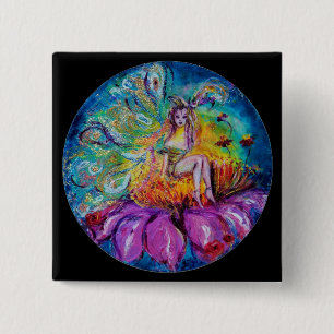 Chapa Cuadrada FLOWER FAIRY IN THE NOCHE Fantasy