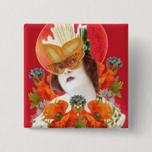 Chapa Cuadrada flowerLadyMangoHead II
