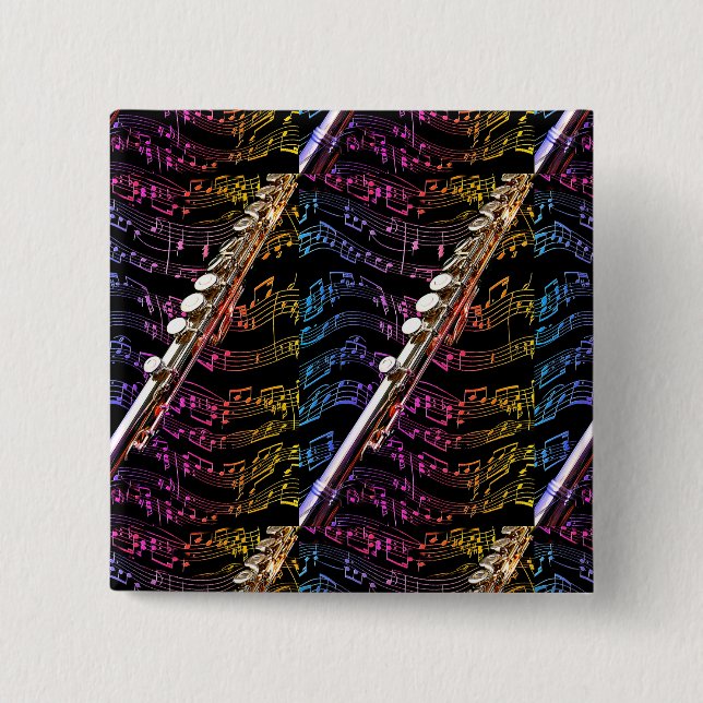 Chapa Cuadrada Flute Lover#1_ (Anverso)