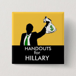 Chapa Cuadrada Folletos para Hillary