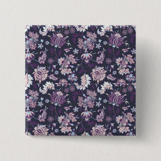 Chapa Cuadrada Fondo púrpura Gran Floral Patrón sin soldadura