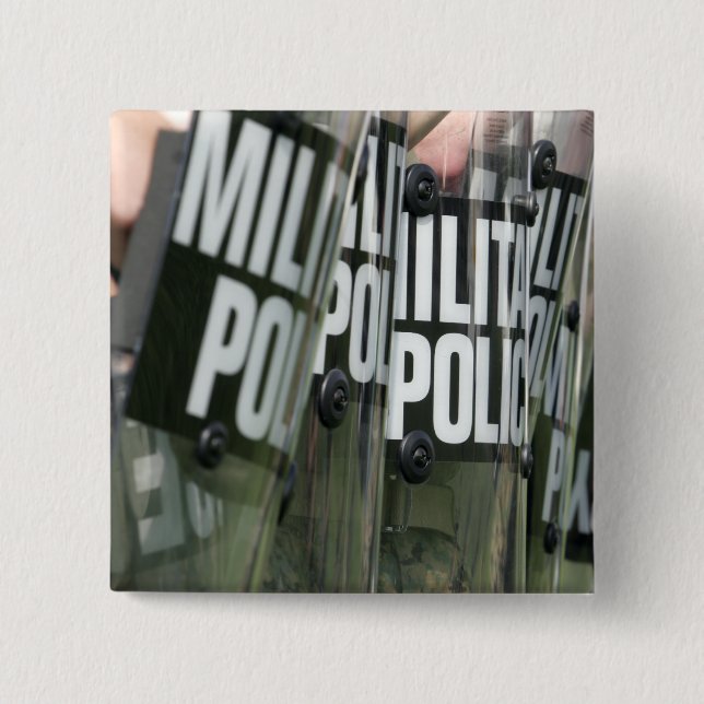 Chapa Cuadrada Formación de control de disturbios (Anverso)