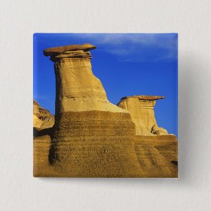 Chapa Cuadrada Formaciones rocosas en Drumheller Alberta, Canadá