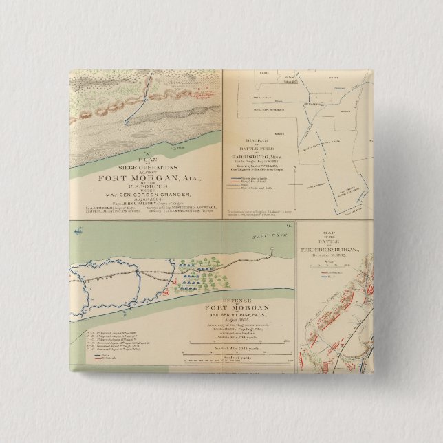 Chapa Cuadrada Fort Morgan, Ala (Anverso)