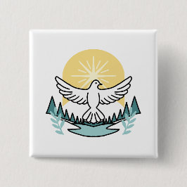 Chapa Cuadrada Fortaleza espiritual en Dios - Levantando a los cr