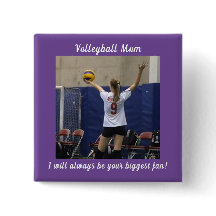 Foto de mamá de voleibol púrpura