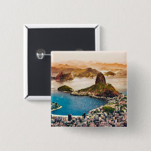 Chapa Cuadrada Foto de paisaje urbano de Río de Janeiro