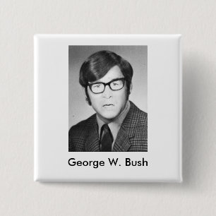 Chapa Cuadrada Foto del anuario de George W. Bush