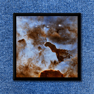Chapa Cuadrada Foto Espacial Celeste de Hielo Cósmico