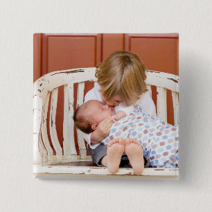 Chapa Cuadrada Foto personalizada moderna personalizada