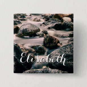 Chapa Cuadrada Fotografía: PIEDRAS DE AGUA Y tus ideas