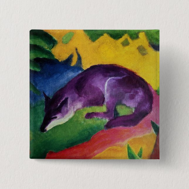 Chapa Cuadrada Fox azul, 1911 (Anverso)