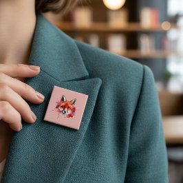 Chapa Cuadrada Fox Button