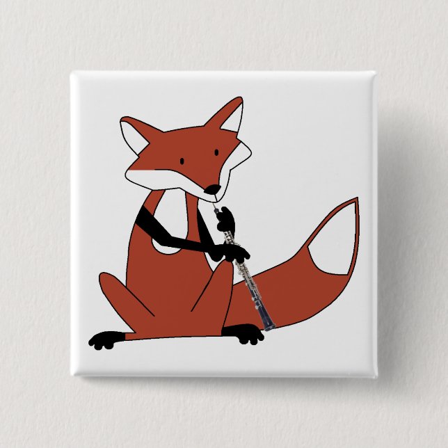 Chapa Cuadrada Fox que juega el Oboe (Anverso)