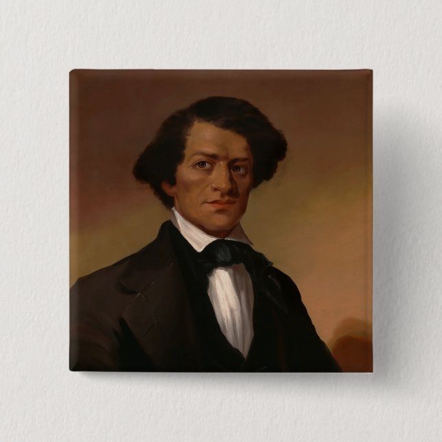 Chapa Cuadrada Fr3d3rick Bailey Douglass: Leyenda de derechos civ (Anverso)