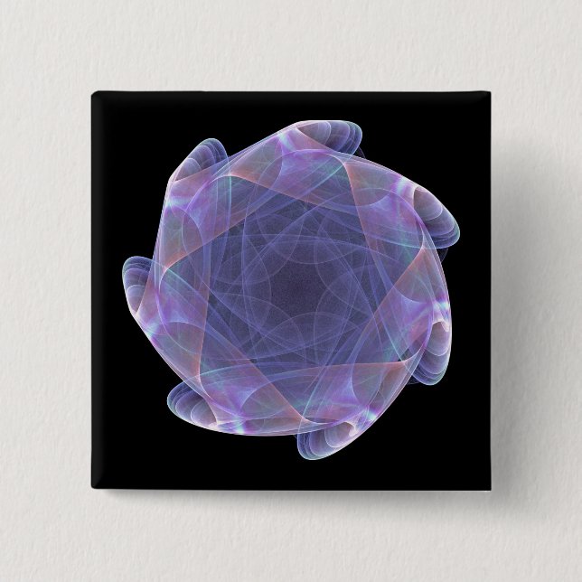 Chapa Cuadrada fractal violeta (Anverso)