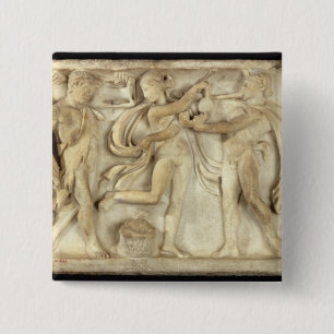 Chapa Cuadrada Fragmento de un sarcófago