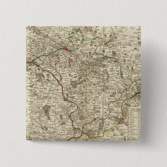 Chapa Cuadrada Francia 14 (Anverso)