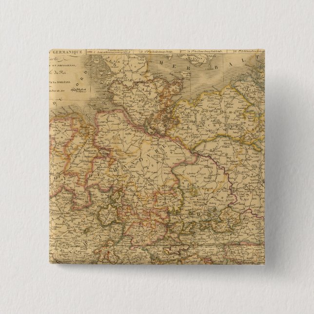 Chapa Cuadrada Francia 23 (Anverso)