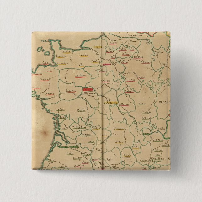 Chapa Cuadrada Francia 32 (Anverso)