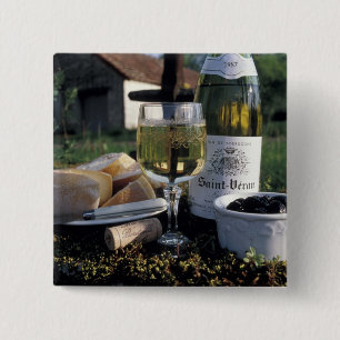 Chapa Cuadrada Francia, Borgoña, Chablis. Vino local y