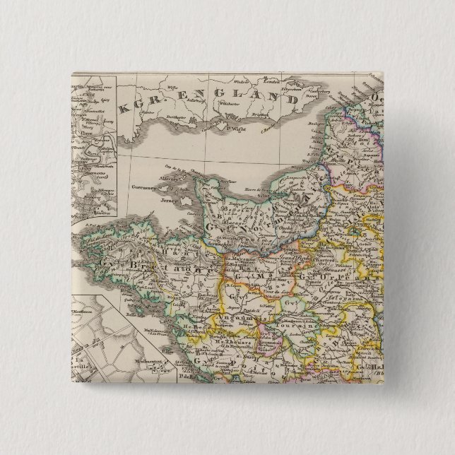 Chapa Cuadrada Francia de 1610 a 1790 (Anverso)
