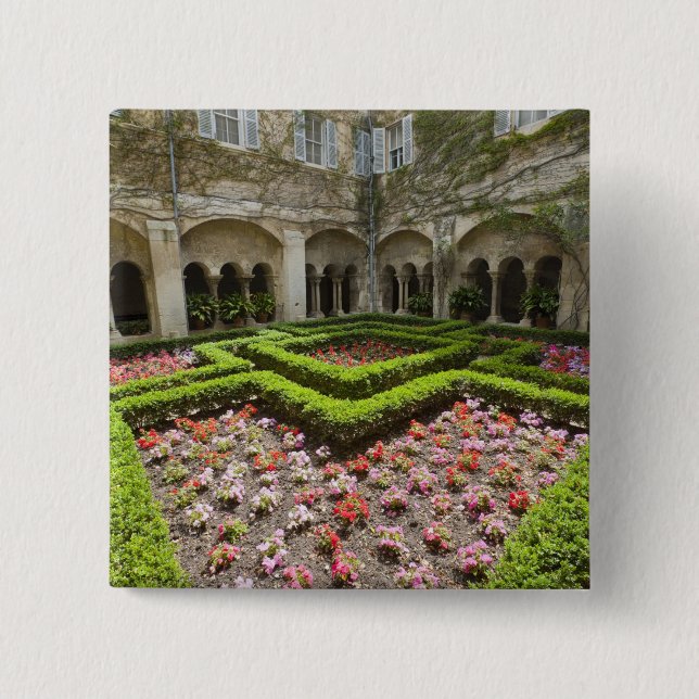 Chapa Cuadrada Francia, Provenza, St. Remy-de-Provence.Jardín (Anverso)