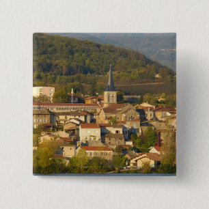 Chapa Cuadrada Francia, río Ródano, ciudad cerca de Vienne
