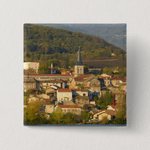 Chapa Cuadrada Francia, río Ródano, pueblo cerca de Vienne