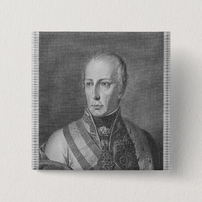 Chapa Cuadrada Francisco II, emperador romano santo (Anverso)