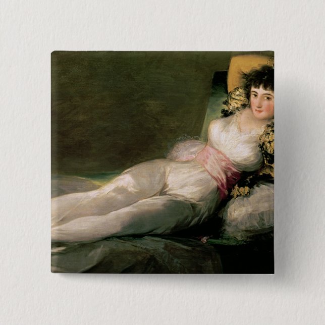 Chapa Cuadrada Francisco Jose de Goya y Lucientes el | el M (Anverso)