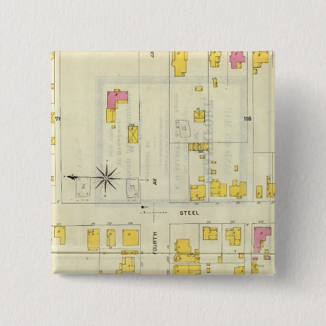 Chapa Cuadrada Frankfort, Kentucky 5 (Anverso)