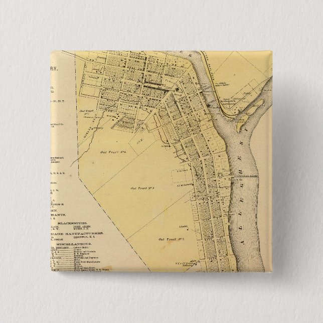 Chapa Cuadrada Franklin (Anverso)