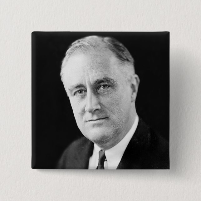 Chapa Cuadrada Franklin Delano Roosevelt (Anverso)