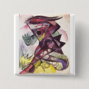 Chapa Cuadrada Franz Marc - tempestad Shakespeare 1914 de Caliban