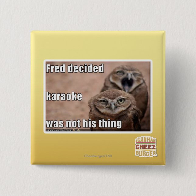 Chapa Cuadrada Fred decidía (Anverso)