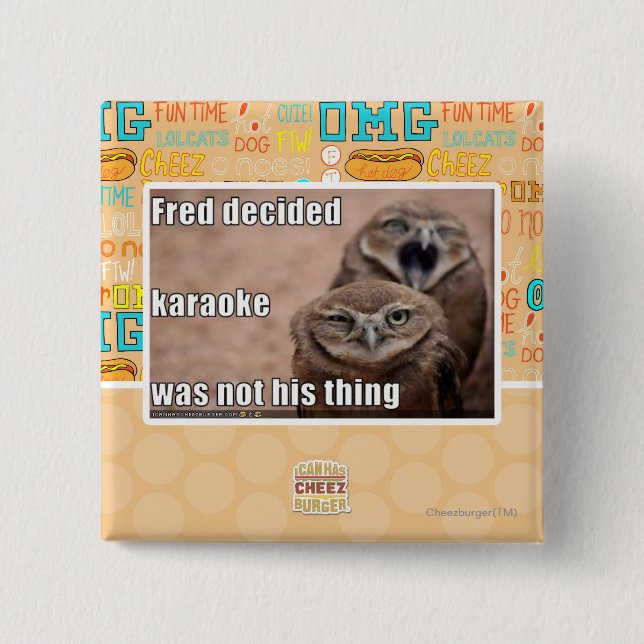 Chapa Cuadrada Fred decidía (Anverso)