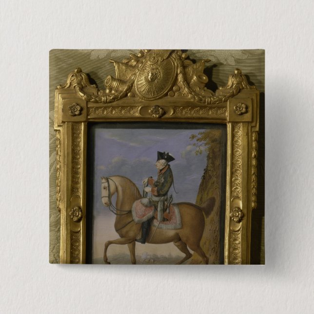 Chapa Cuadrada Frederick II a caballo (Anverso)