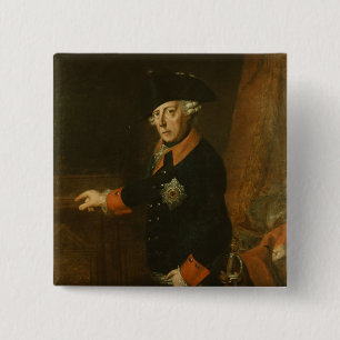 Chapa Cuadrada Frederick II el grande de Prusia, c.1763