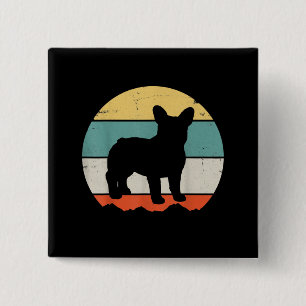 Chapa Cuadrada Frenchie Gift   Regalo de Bulldog francés vintage