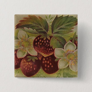 Chapa Cuadrada Fresas del vintage